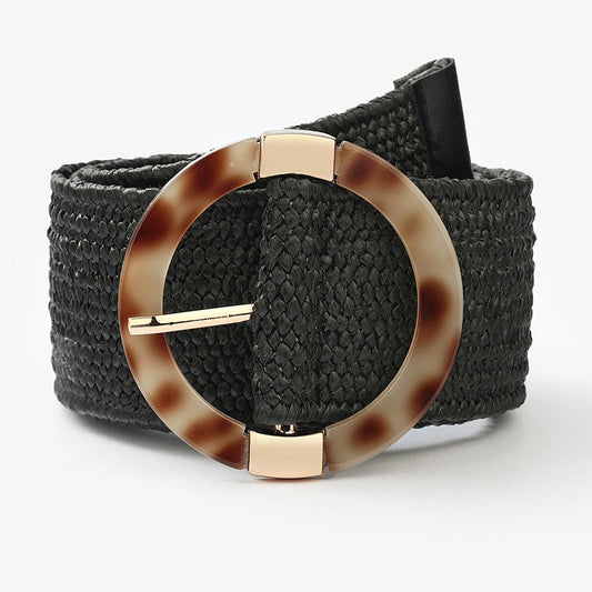 Black Macrame Belt