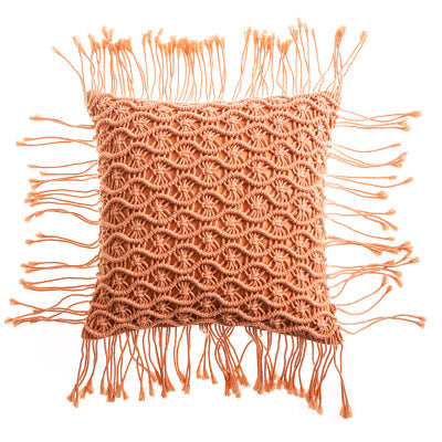 Orange Boho Pillow