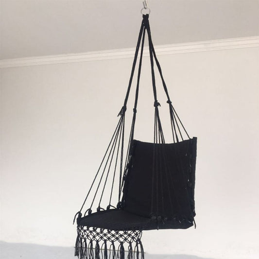 Black Macrame Chair