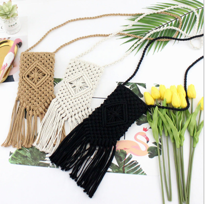 Macrame Fringe Bag