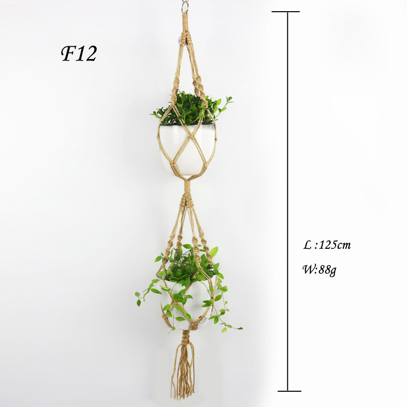 Double Macrame Plant Hanger