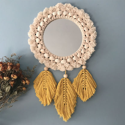 Macrame Wall Hanging With mirror