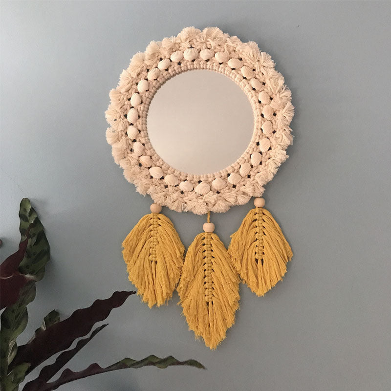 Macrame Wall Hanging With mirror