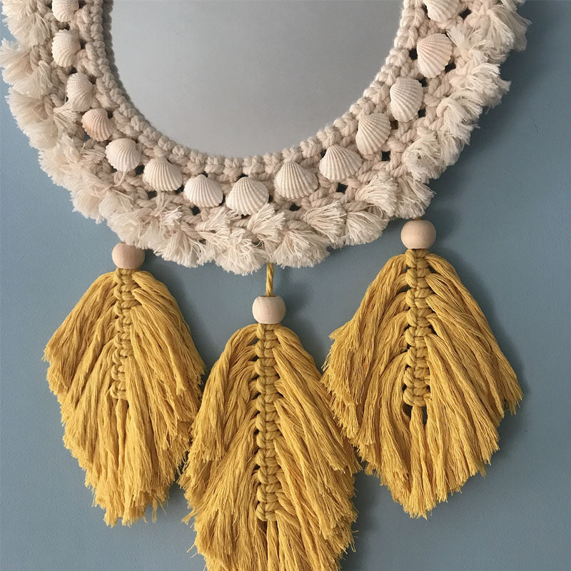 Macrame Wall Hanging With mirror