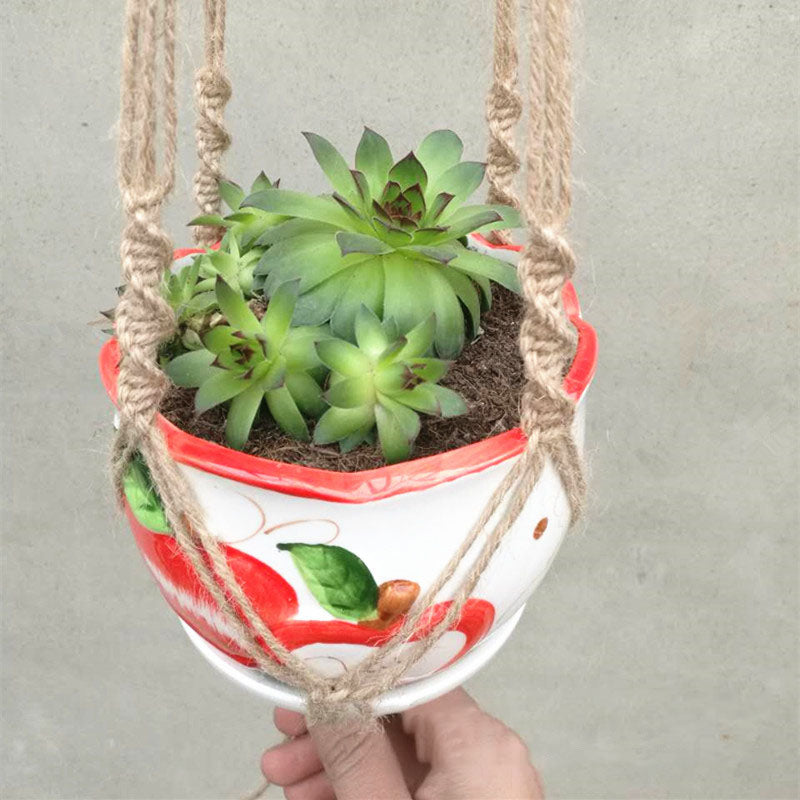 Beaded Macrame Plant Hanger