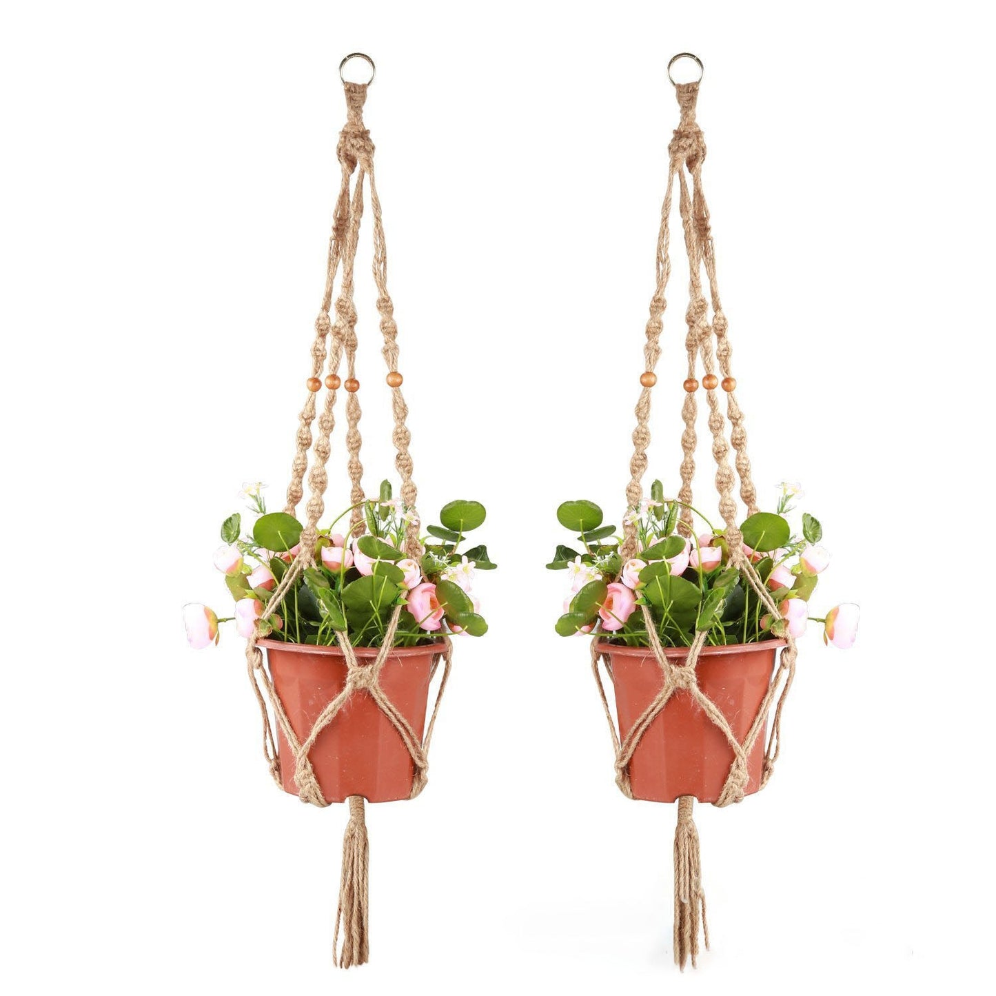 Beaded Macrame Plant Hanger