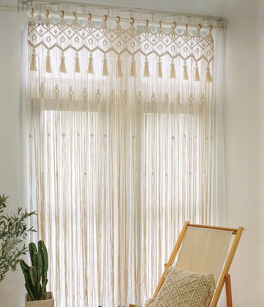 Boho Macrame Curtain