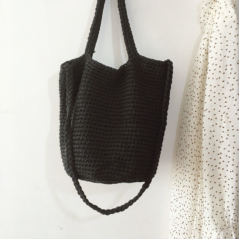 Black Macrame Bag