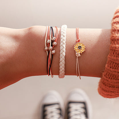 Macrame Flower Bracelet