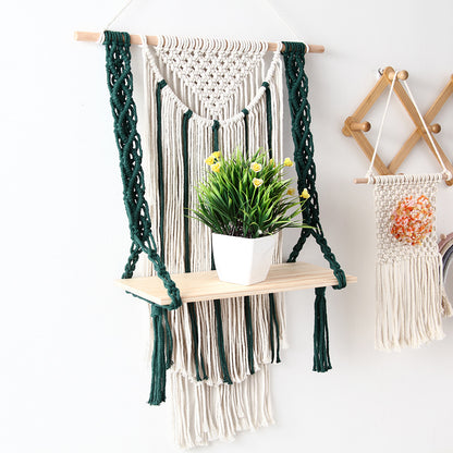 Hanging Macrame Shelf