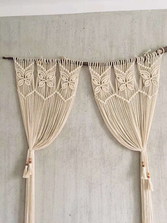 Macrame Curtains With beads