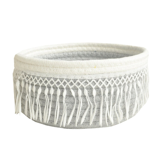 Gray Woven Basket