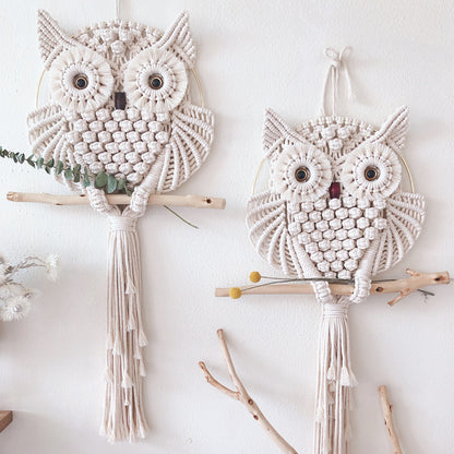 Macrame Owl Wall Hanging