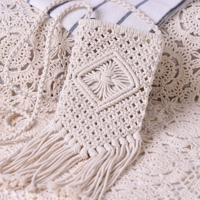 Macrame Fringe Bag