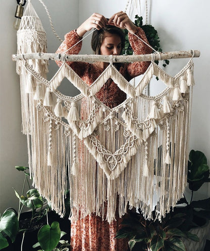 Driftwood macrame wall hanging