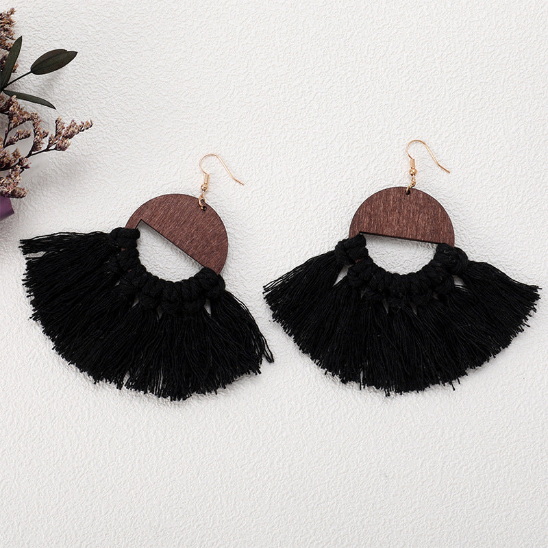 Hand woven earrings