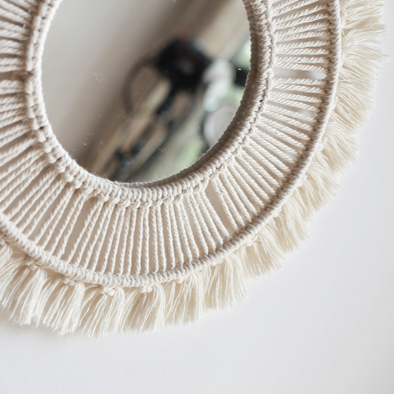 Macrame Circle Mirror