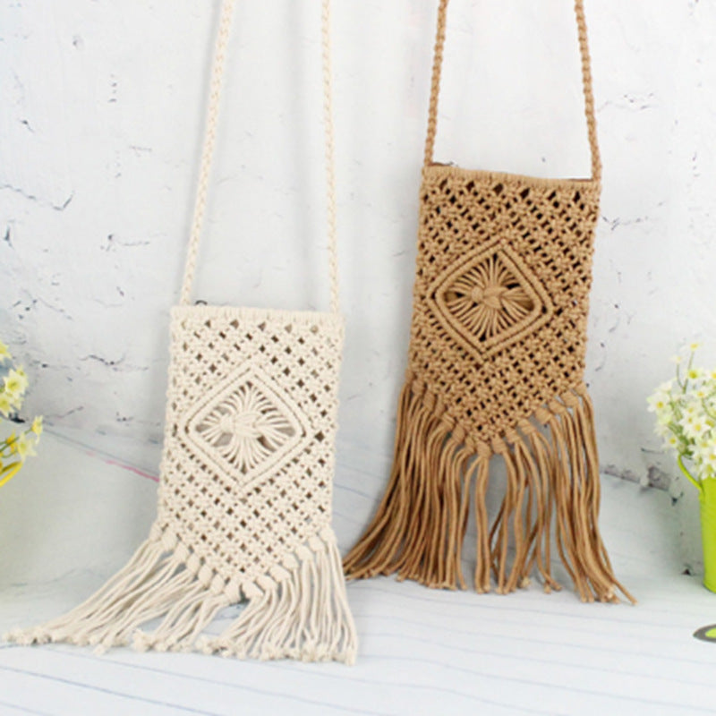 Macrame Fringe Bag