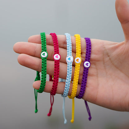 Heart Macrame Bracelet