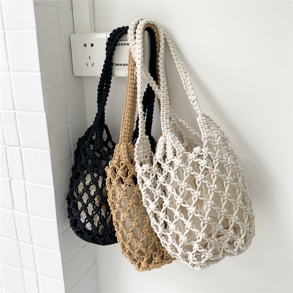 Black Woven Bag