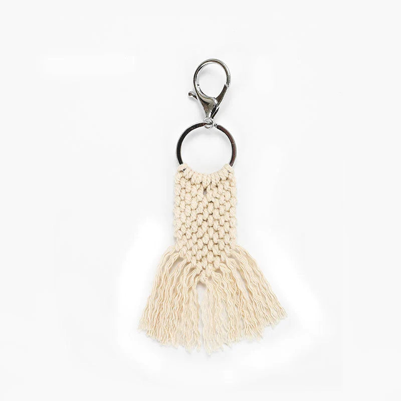 Boho Macrame Keychain