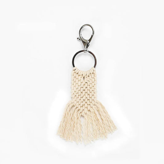 Boho Macrame Keychain