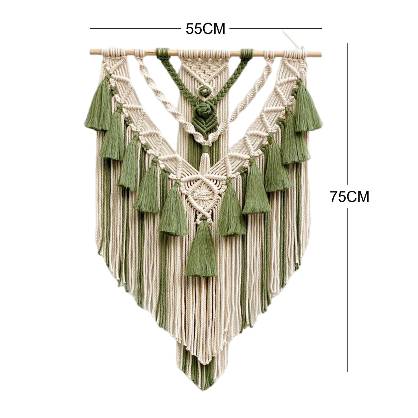 Green Macrame Wall Hanging