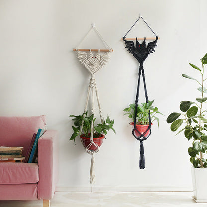 Black Macrame Plant Hanger