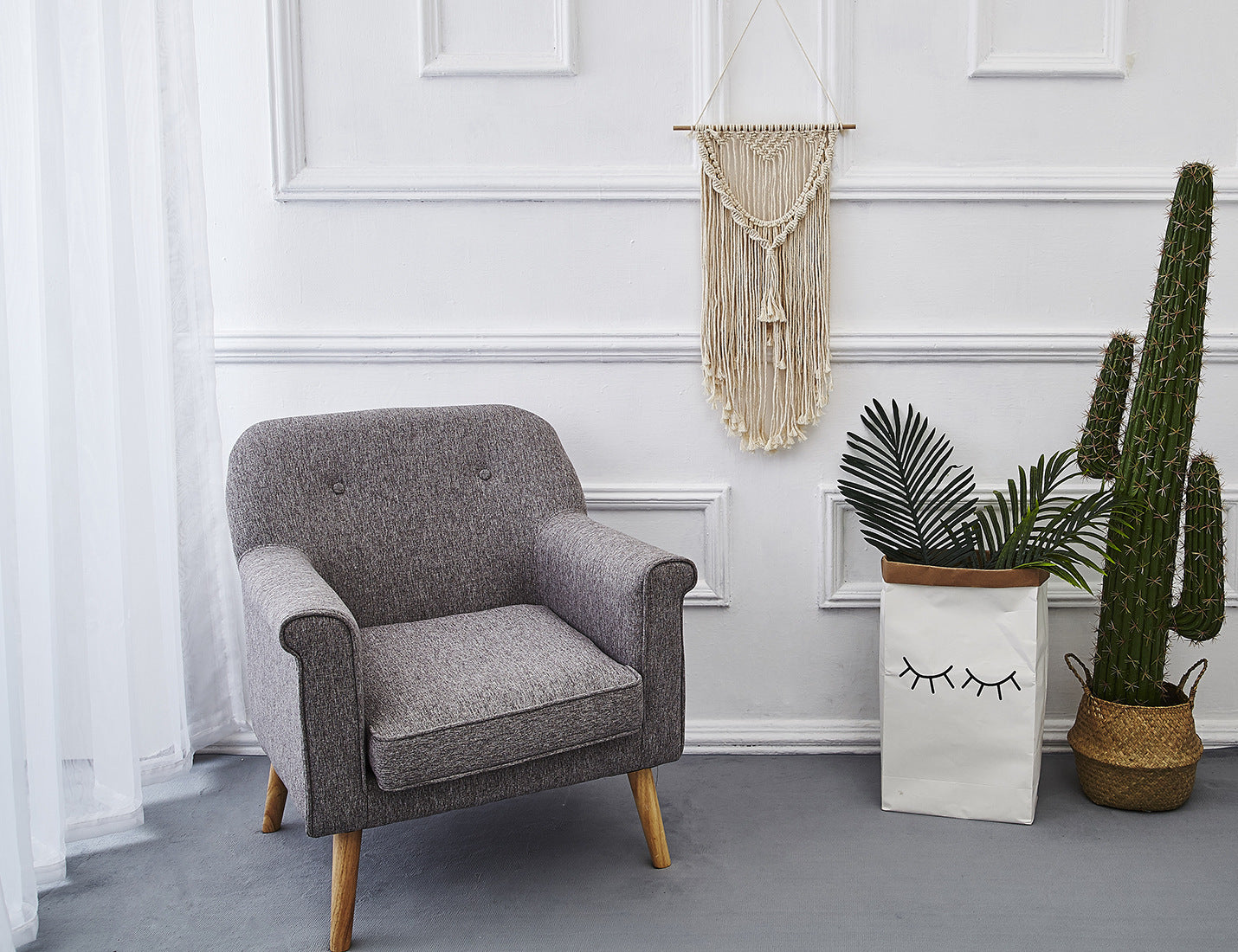 White Macrame Wall Hanging