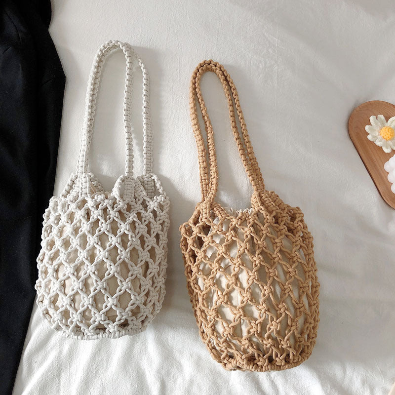 Brown Woven Bag