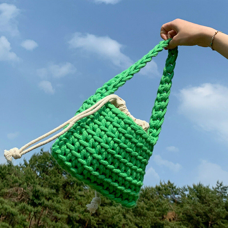 Green Woven Bag