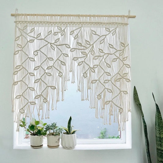 Macrame Valance Curtains