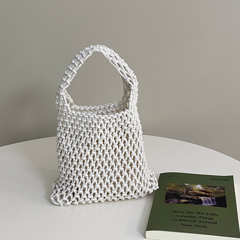 White Woven Bag