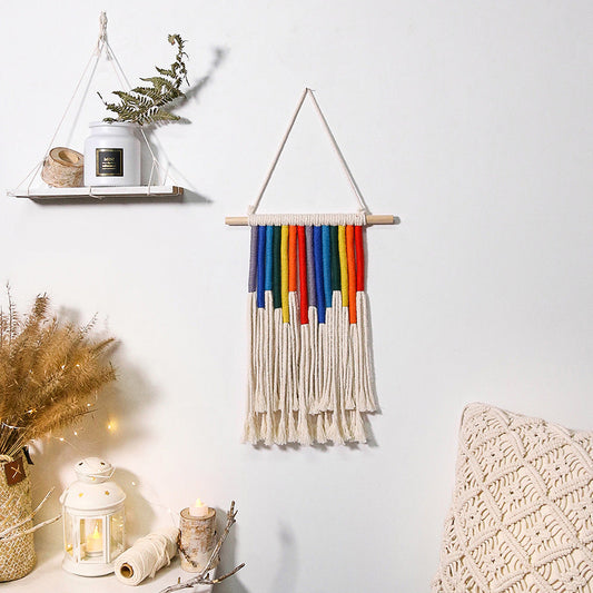 Rainbow Macrame Wall Hanging